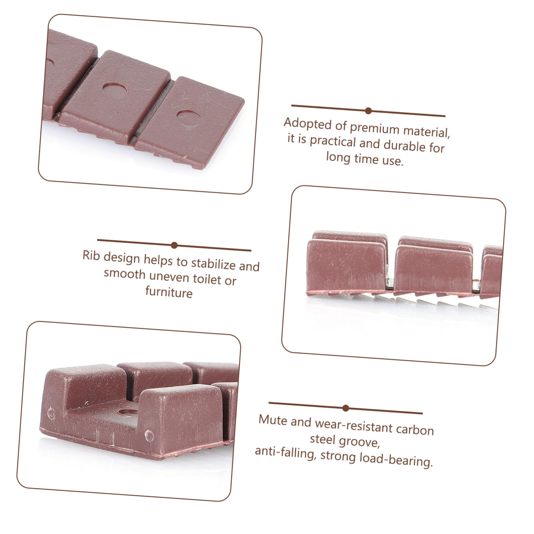 HOLIDYOYO Tough Abs Material 30pcs Construction Shims for Home DIY Projects and Furniture Leveling