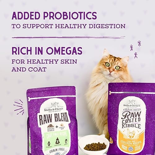 Miniatura 32 de Stella & Chewy's Comida para gatos con croquetas de primera calidad, sin granos, comidas ricas en proteínas, receta de salmón capturado