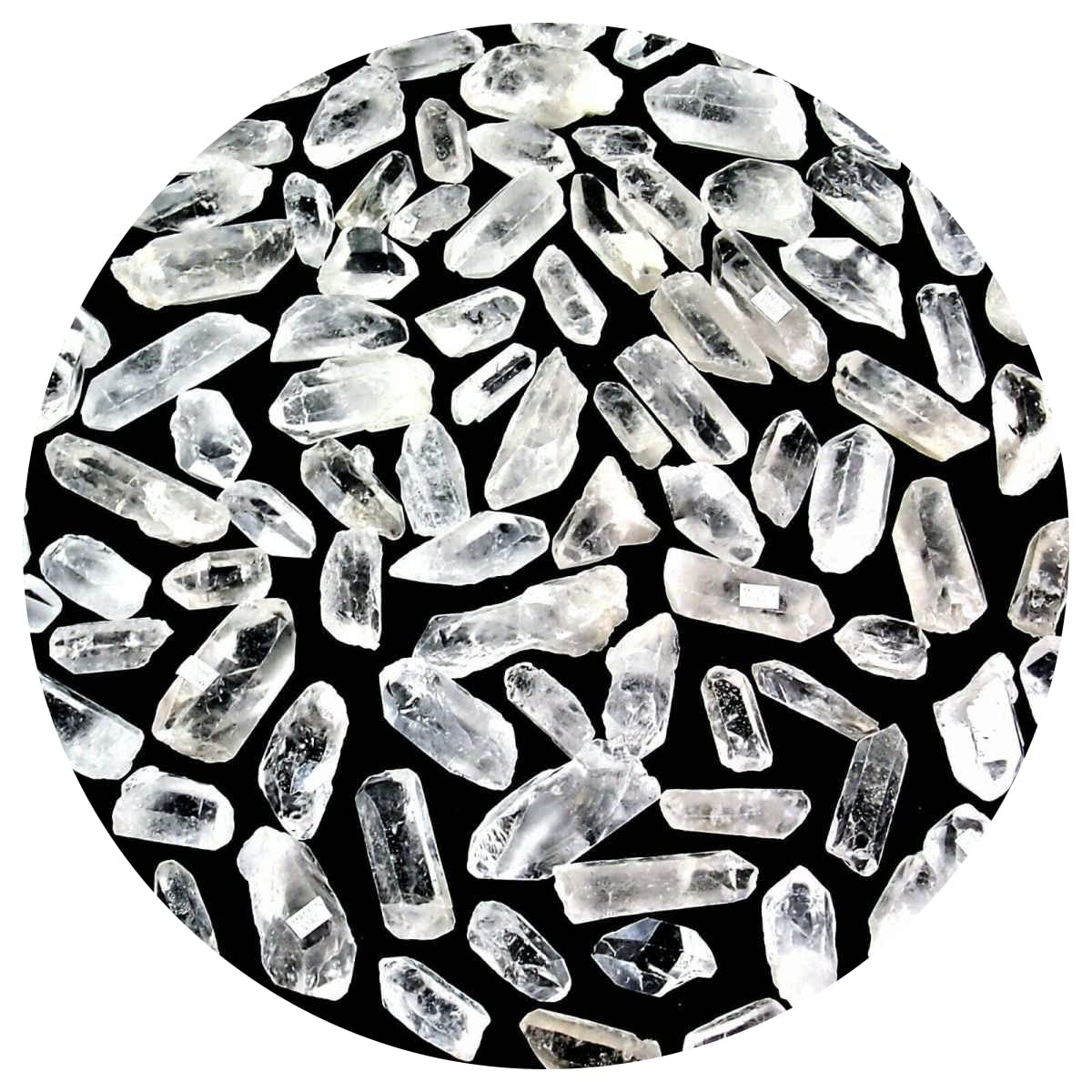 Bergkristall Spitzen Länge ca. 30 – 60 mm Edelsteine Heilsteine Wassersteine Glückssteine - Schätze der Natur (Packung Nr. 5 mit 5 Kg)
