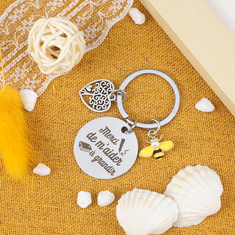 Piglagogo Merci Maitre Porte Clef Maitresse, Idee Cadeau Fin D'année Pour Directrice D'école Pour Atsem Maternelle Pour Enseignant