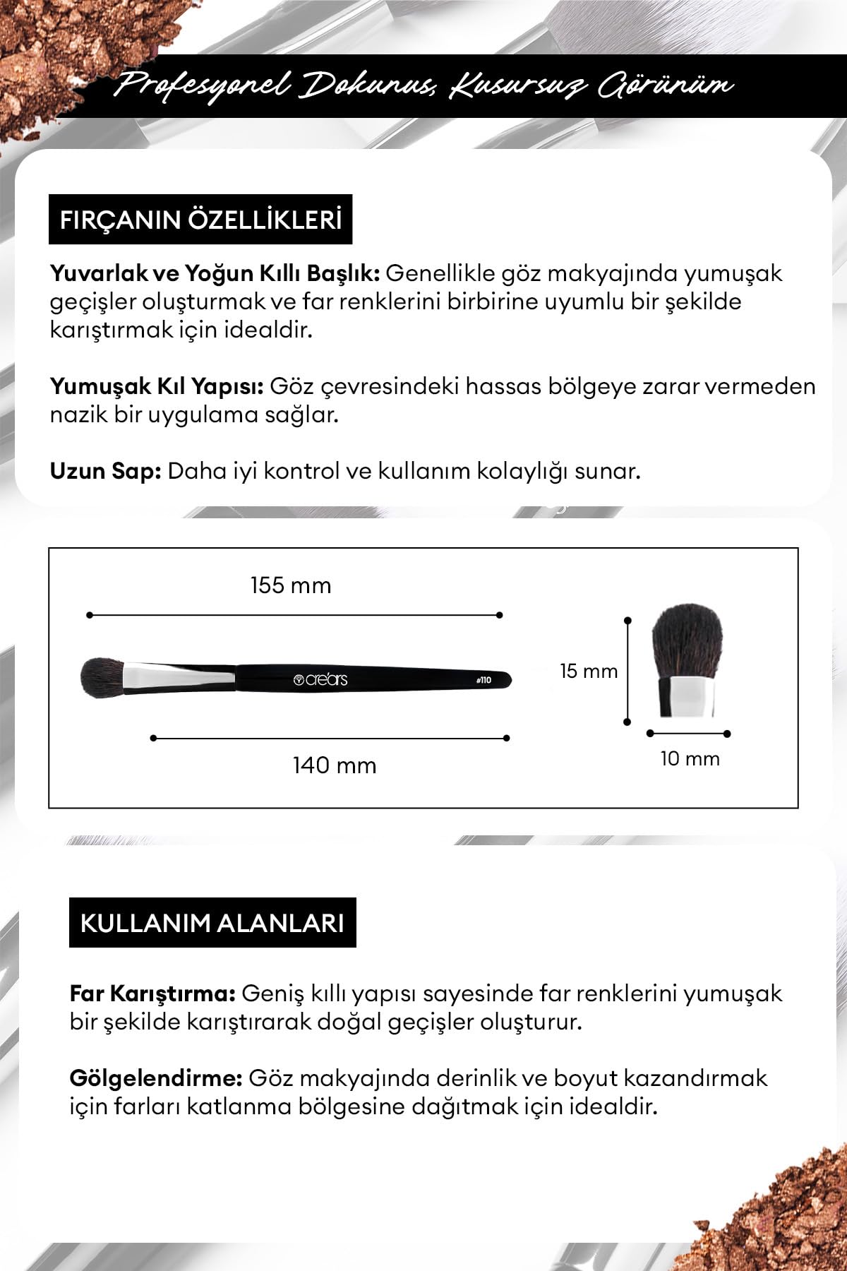 Cre'ars, Far Karıştırma Fırçası Cre'Ars Definer Brush #110