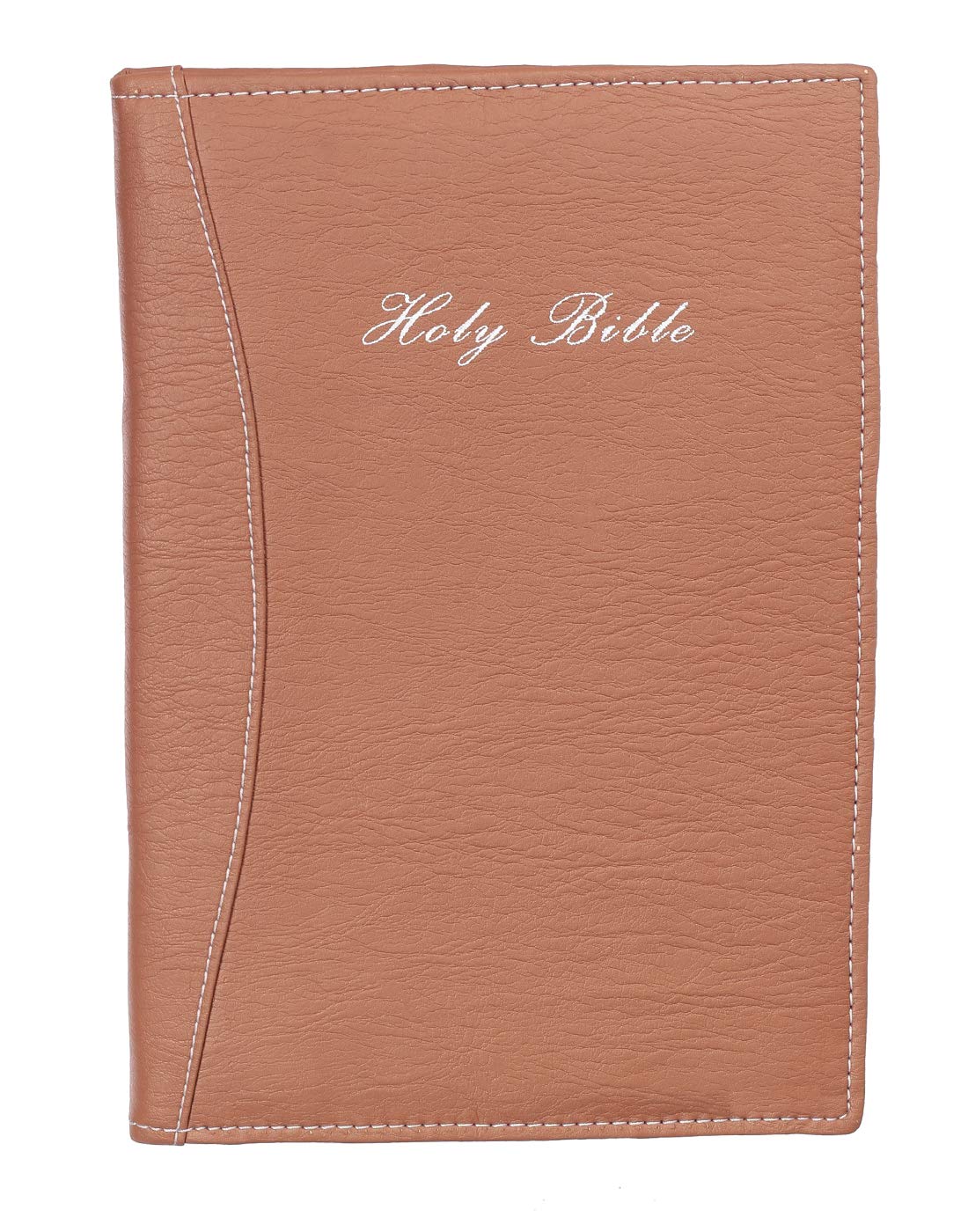 Nipun Enterprises Synthetic Leather Printed Holy Bible Book Cover/Case With Inner Pen Loop Tan Lxbxw 25 X17 X4.5 Cm., Brown-image-47