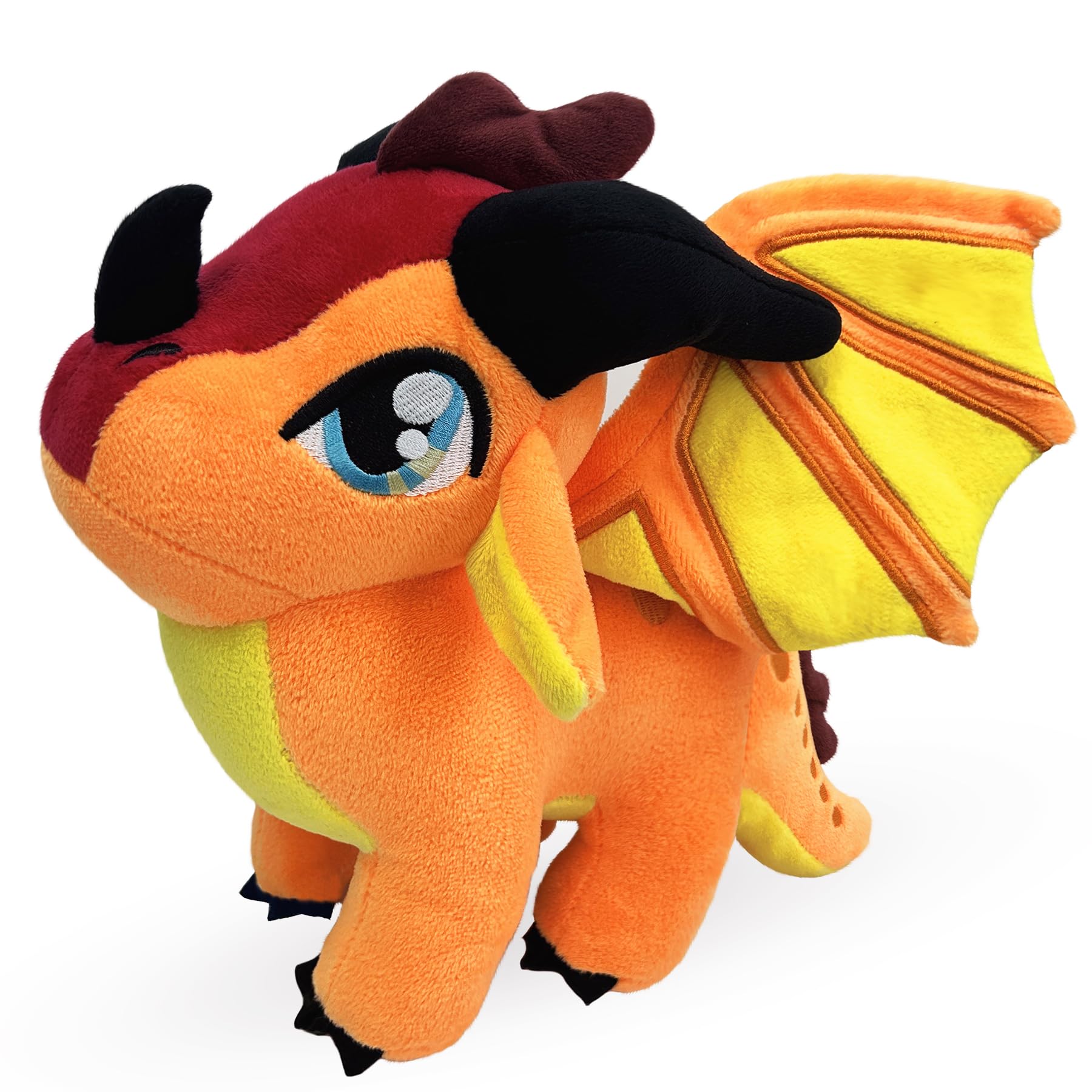 Wings Dragon Plush Toys Stuffed Animal Plushies Cute Dragon Figure Merch Present for Kids Aged 3 Red