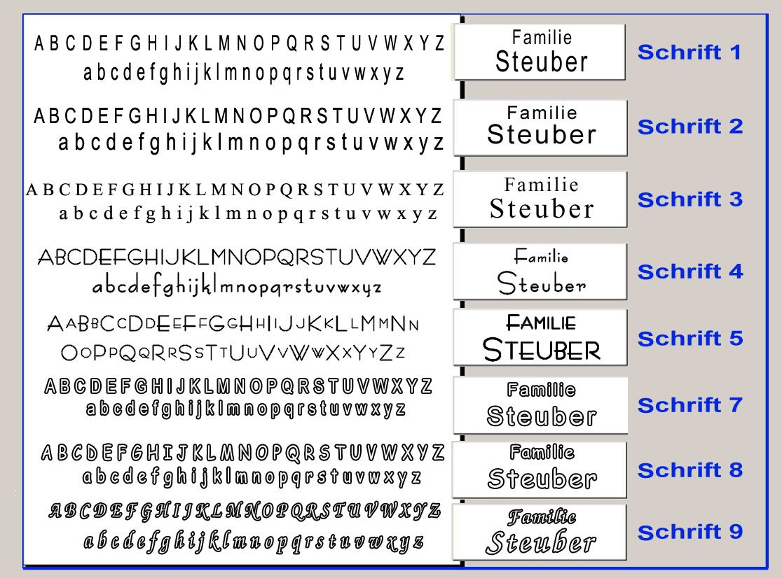 Modernes Klingelschild K12 + Hausnummer mit Klingel Rechts. Aluminium im Edelstahl - Design + Acrylglas Inkl V2A Befestigungsset. Gravur nach Wunsch. Auch LED - Taster möglich