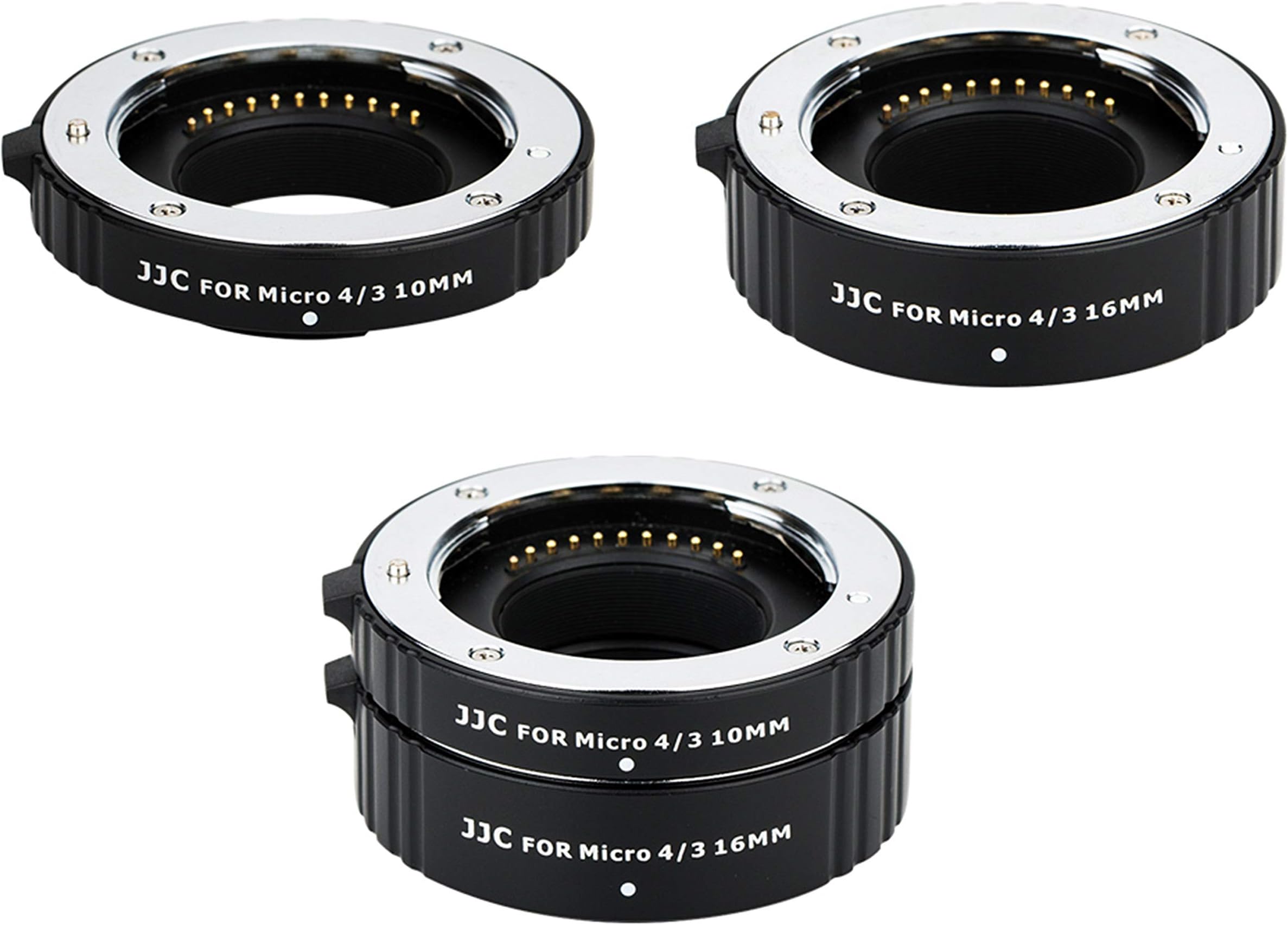 Micro 4/3 Auto Focus Macro Extension Tube Set for Olympus OM-3 OM-1II OM-5 OM-D E-M1 III E-M5 E-M10 III E-M1X Pen E-PL10, Panasonic Lumix G9 II G7 G85 G95 GX85 GX9 GX8 GH7 GH6 GH5 GH5S GH4 & More