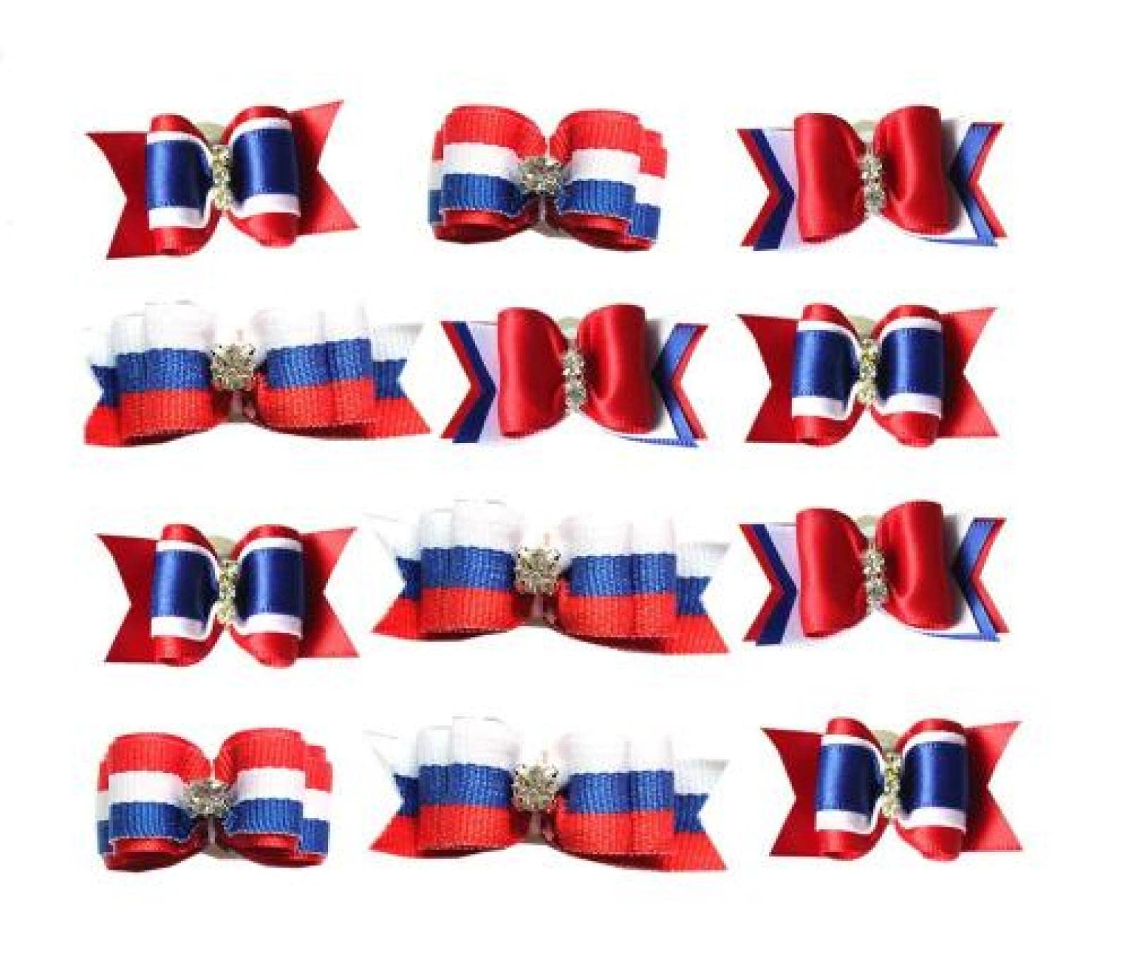 Lot de 50 bandanas pour chien - Nœuds pour poils de chien - Grandes cravates - Accessoires pour cheveux de chien - Nœud papillon