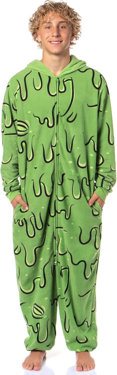 Mad Engine Stay Puft Marshmallow Man Costume Adult Ghostbusters Hooded Union Suit Pajama For Men Women - Image 5