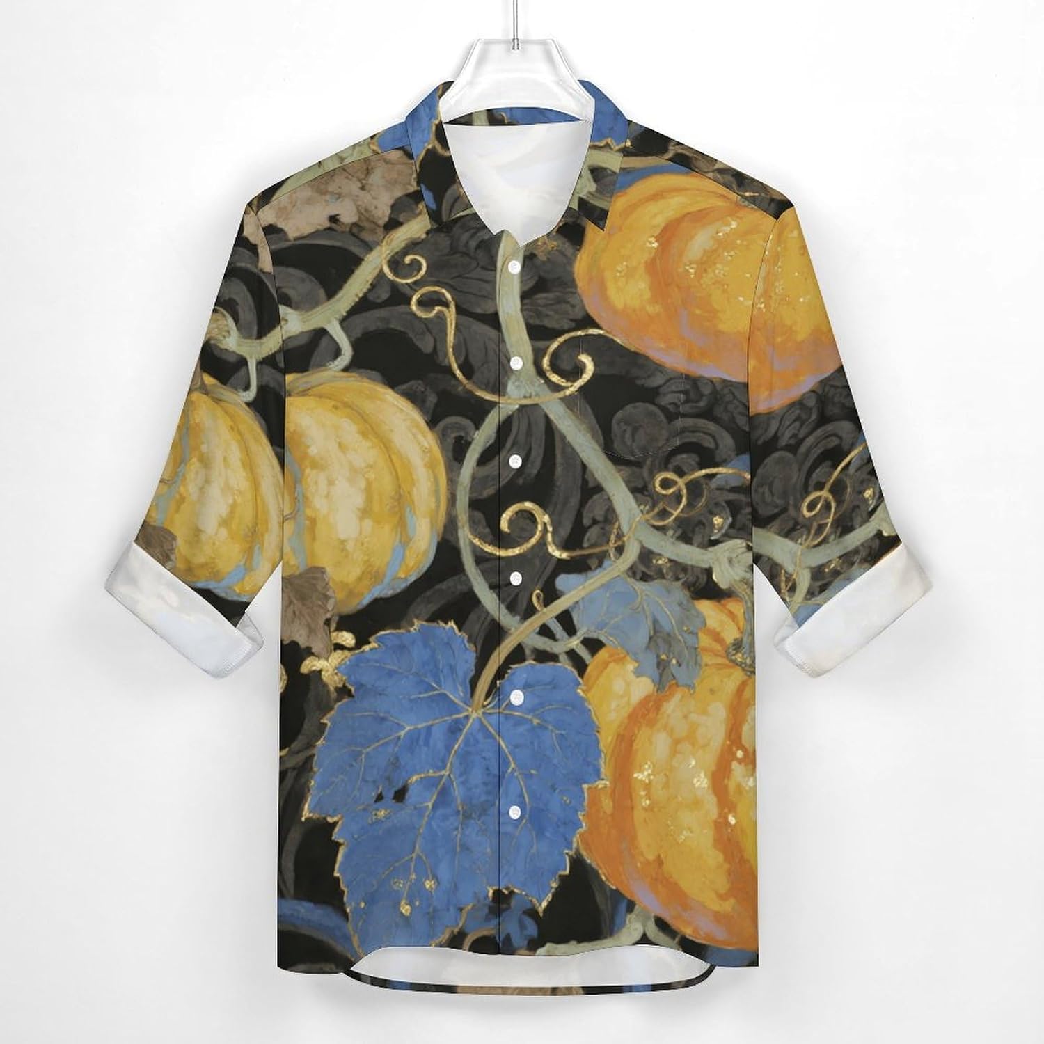 Men's Shirt Casual Wrinkle Free Long Sleeve Button Down Shirts Pocket Summer Fall Shirt Jacket