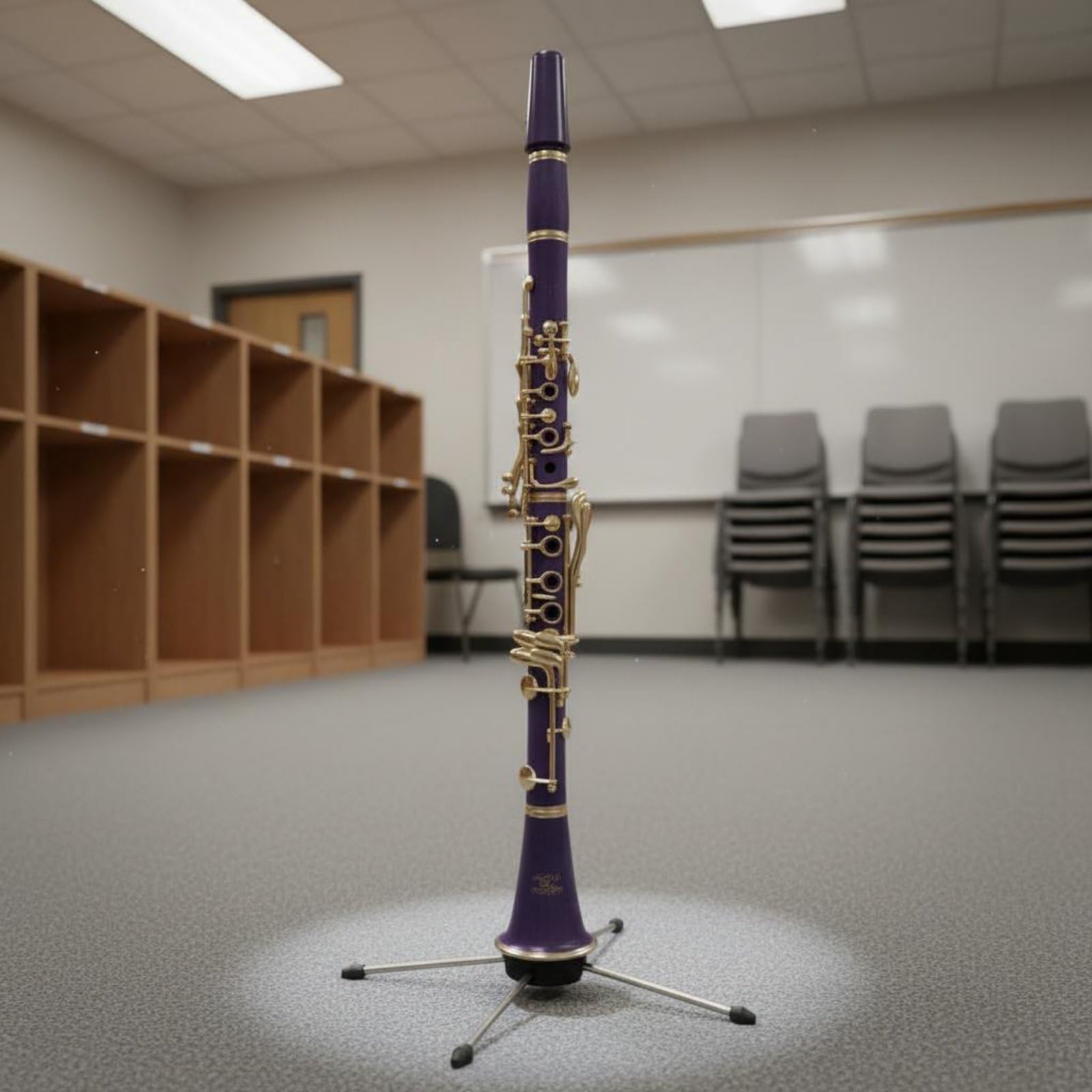 Clarinetto in Si Bemolle Include Accessori Clarinetto Colorato Buona Tenuta All'aria Strumento Musicale per Principianti per Scuola di Musica, Blu Lago