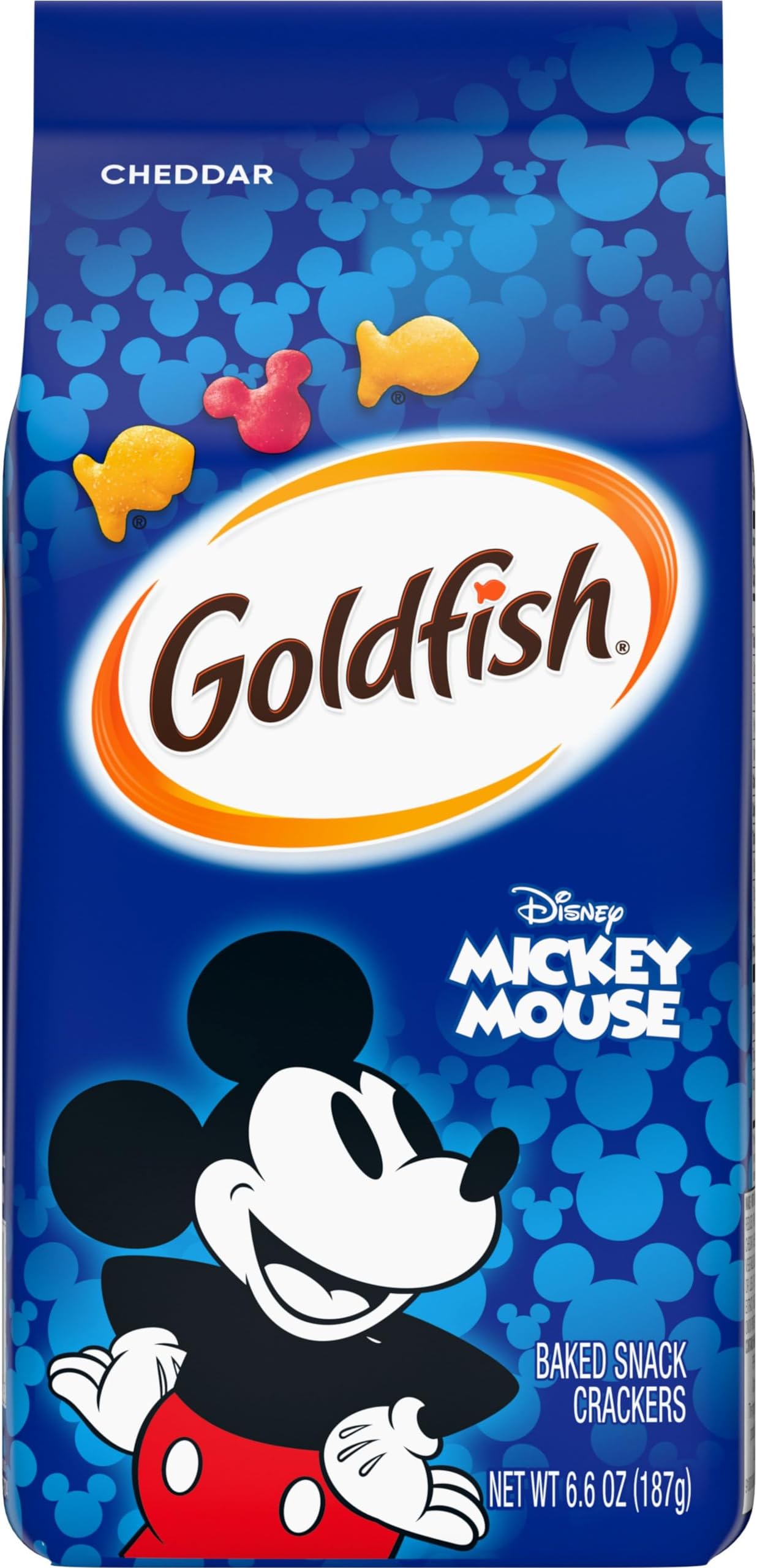 Disney Mickey Mouse Cheddar Crackers, Snack Crackers, 6.6 oz bag