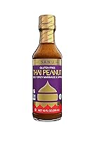 Vista 1 de San-J Salsa de maní tailandesa sin gluten, Kosher, sin OMG, sin conservantes artificiales, apta para FODMAP, salsa de inmersión suave y picante