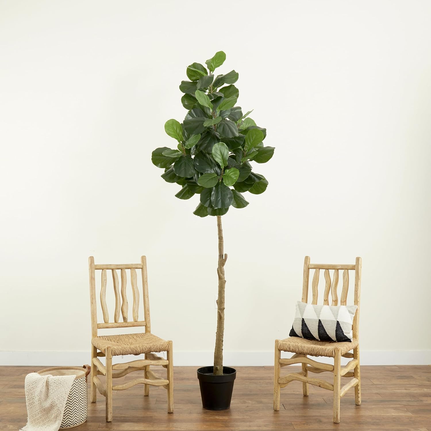 Nearly Natural 8ft. Artificial Fiddle Leaf Fig Tree