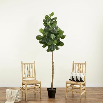 Nearly Natural 8ft. Artificial Fiddle Leaf Fig Tree