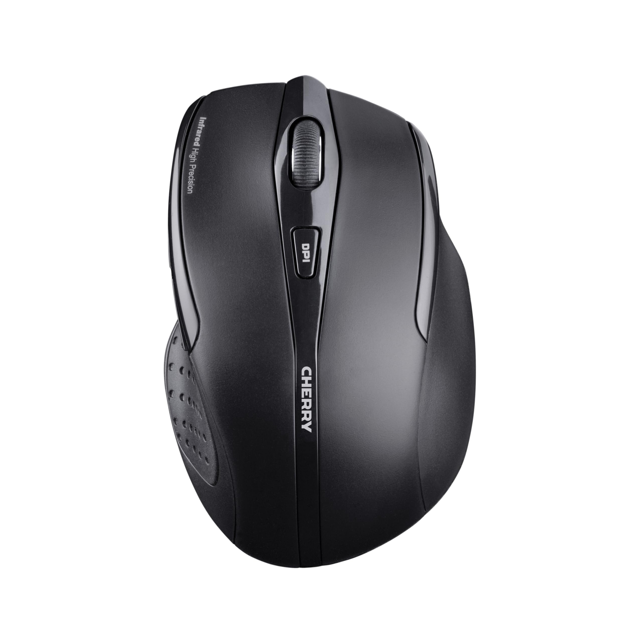 CHERRY MW 3000, Kabellose Ergonomische Maus für Rechtshänder, Schwarz