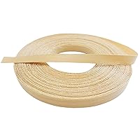 Vista 3 de Tira de bandas de borde de chapa de madera de abedul de 1/2 pulgada x 50 pies, sin planchar, borde de chapa de madera enrollado con adhesivo