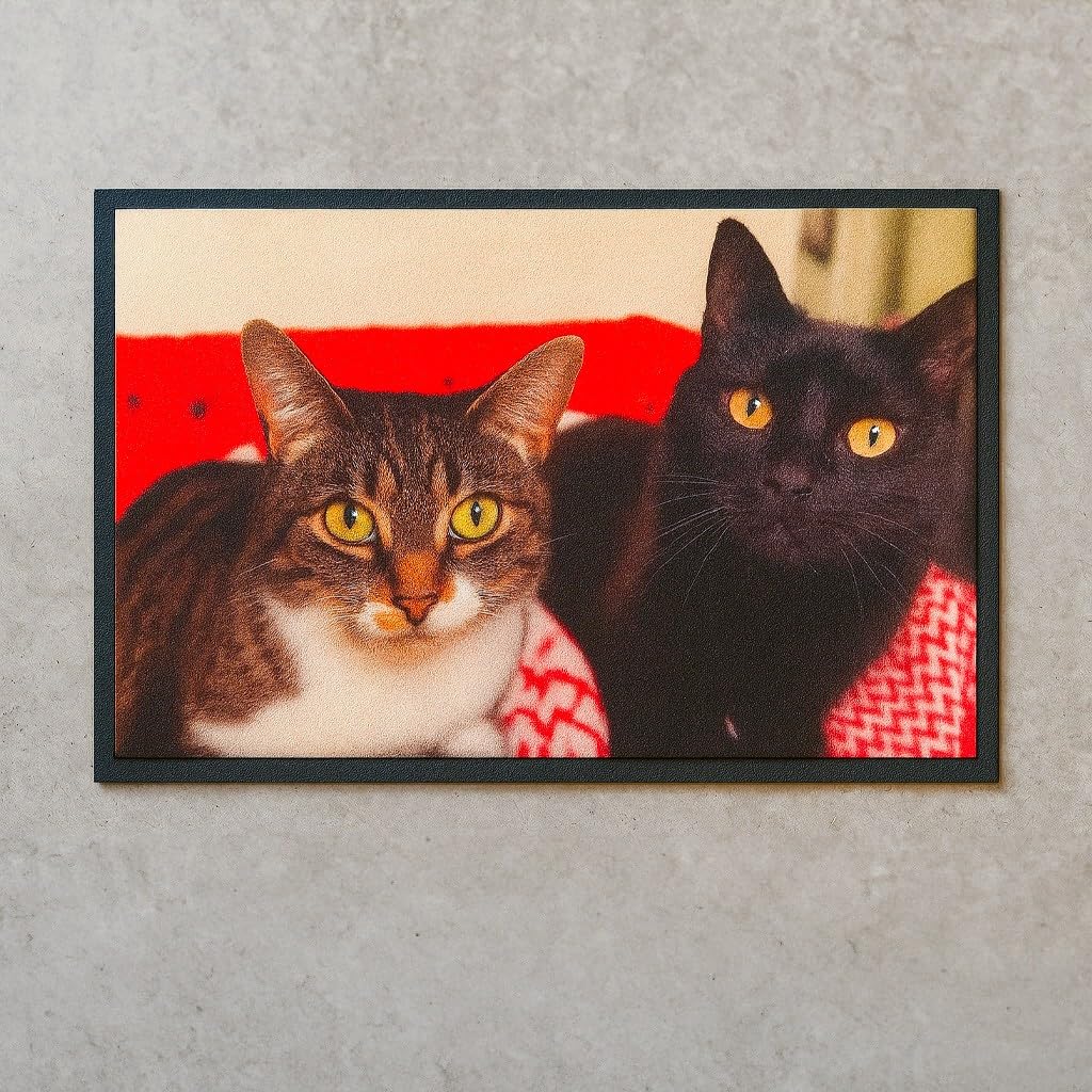 Olivo Tappeti Tapis personnalisé avec photos, noms, tapis personnalisés mesures, inscription, dessins ou logo, impression effet photo, différentes couleurs disponibles sèche photo (90 x 150 cm)