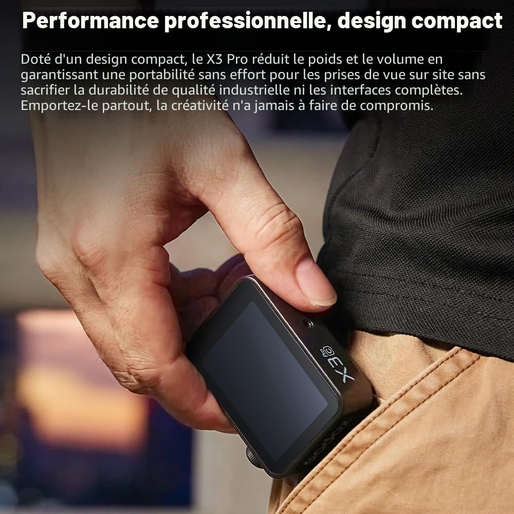 Godox X3 Pro-S X3Pro S TTL Déclencheur de flash sans fil pour Sony, écran tactile LCD 6,1 cm, batterie Li-ion intégrée de 2930 mAh, système X sans fil 2,4 GHz avec 3 modes de prise de vue Pro, prise
