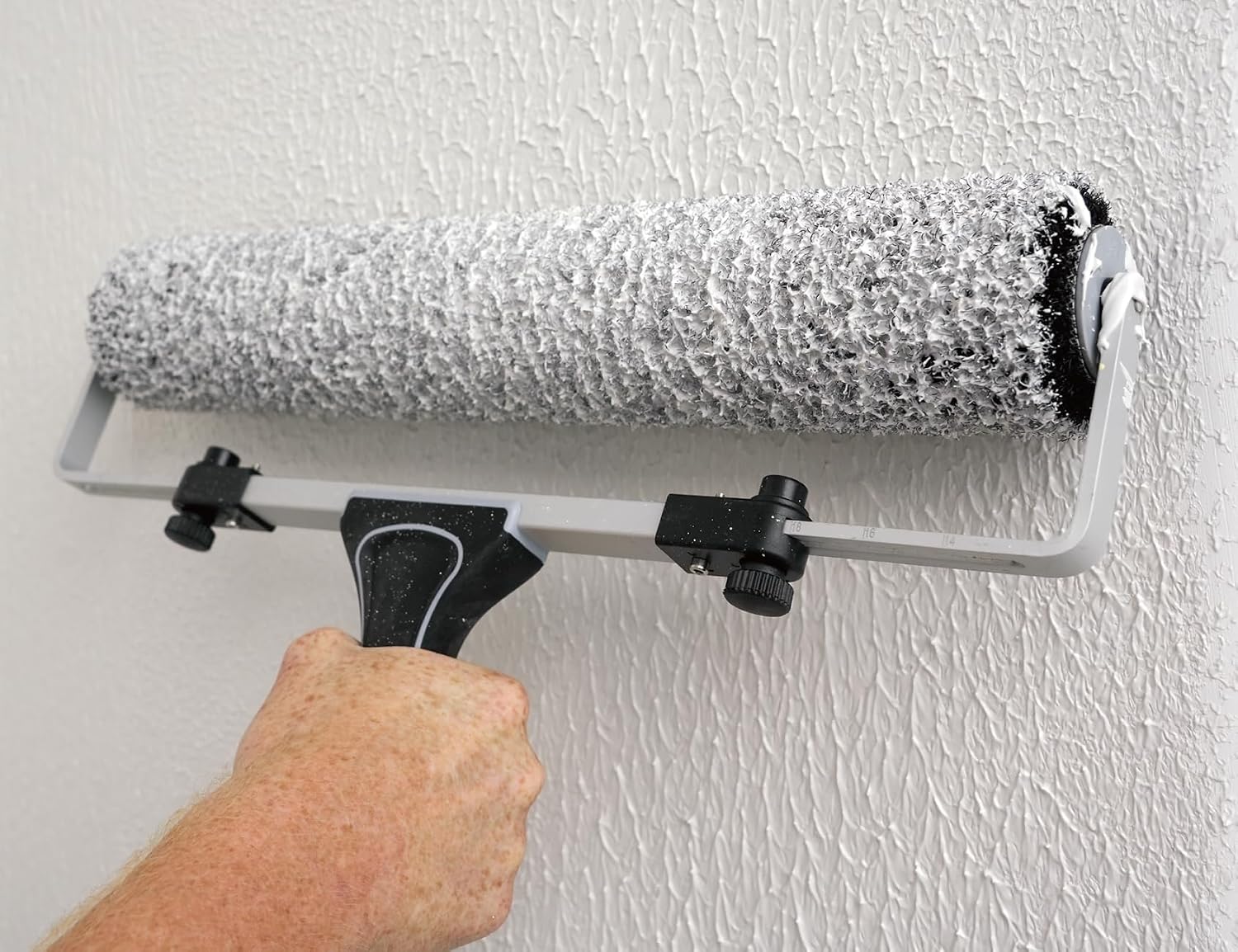 ROLLINGDOG 18" Drywall Compound Roller Cover - Heavy Duty Synthetic Fiber for Spreading Wall Compound(Nap:16mm)