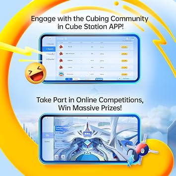 GAN 356 i Carry 2 UV, Smart Cube 3x3 Magnetic Bluetooth Eletronic Speed Cube with Timer Online Competition with App Upgraded GAN356 iCarry Puzzle Toys for Kids Adults, 10th Anniversary Edition
