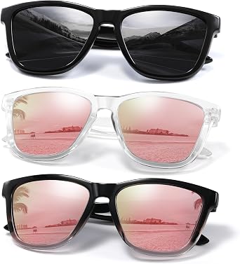 Polarized Sunglasses Womens Trendy Classic Retro Womens Sunglasses Men Driving Sun Glasses UV Protection