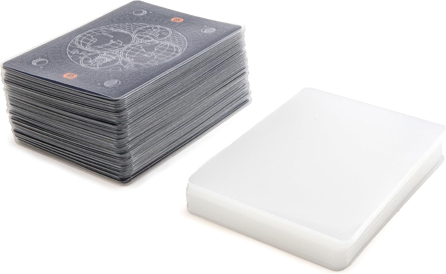 Stellar Factory Card Sleeves 112 Count | Matte & Clear Dual-Finish | Rounded Corners | Standard 2.5" x 3.5" | Fits MTG, Everdell, Gloomhaven