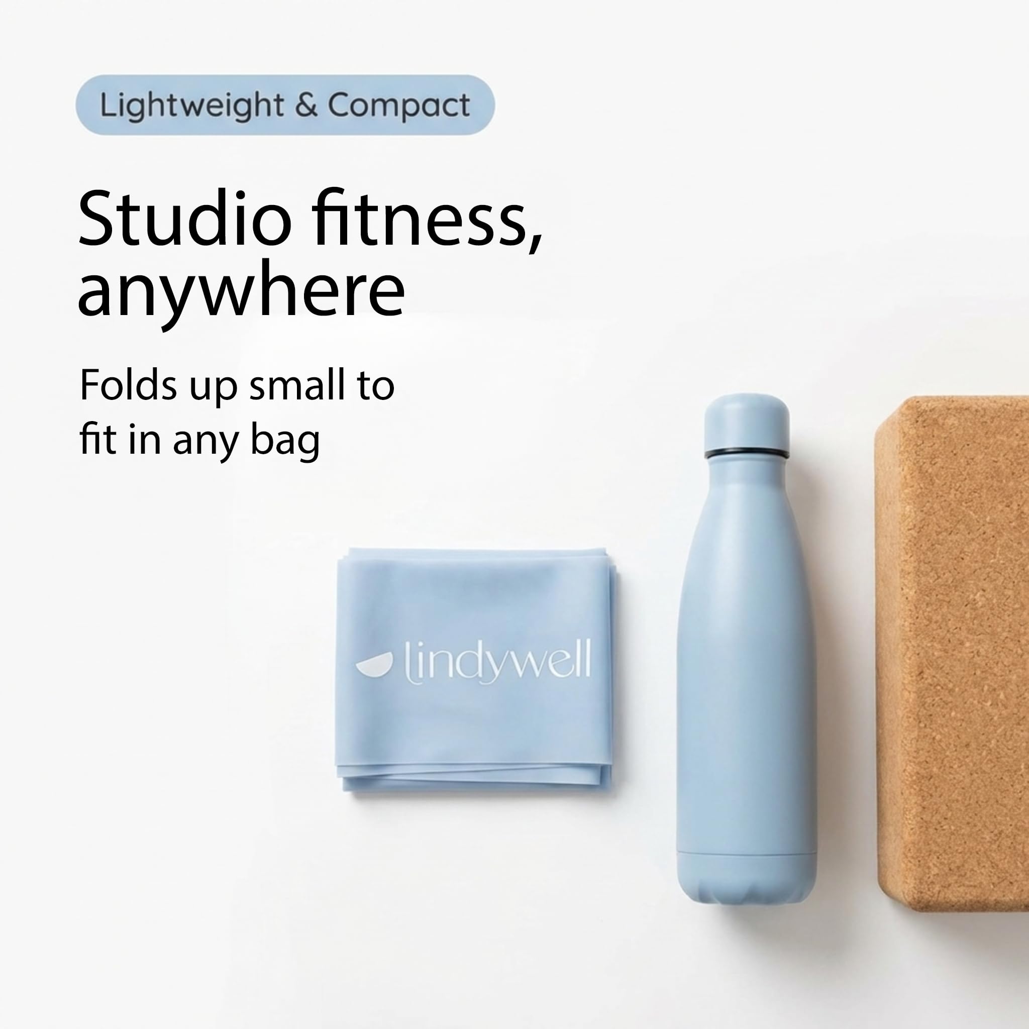 Lindywell Banda de ejercicio sin látex, banda de ejercicio profesional de 5 pies de largo, para parte superior e inferior del cuerpo, se estira hasta 10 pies, ideal para pilates, entrenamiento de