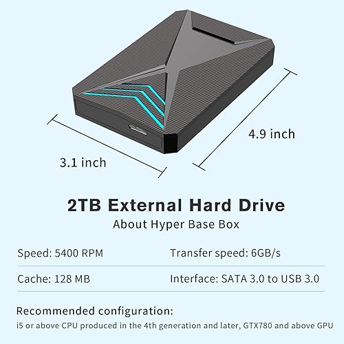 Miniatura 5 de JAnimauxx Hyper Base Lbox Retro Game Console with Built in 4280 Top Games, Emulator console with 18 Emulators, 2TB Game Console HDD with LaunchBox