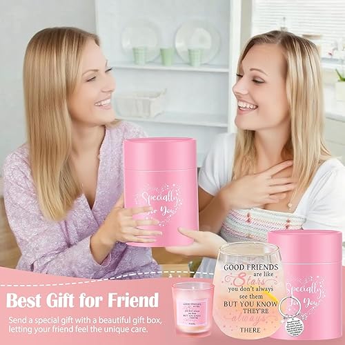 Miniatura 8 de Regalos de amistad para mujeres, copas de vino, regalos de cumpleaños personalizados para amigos, hombres, regalos especiales para amigos