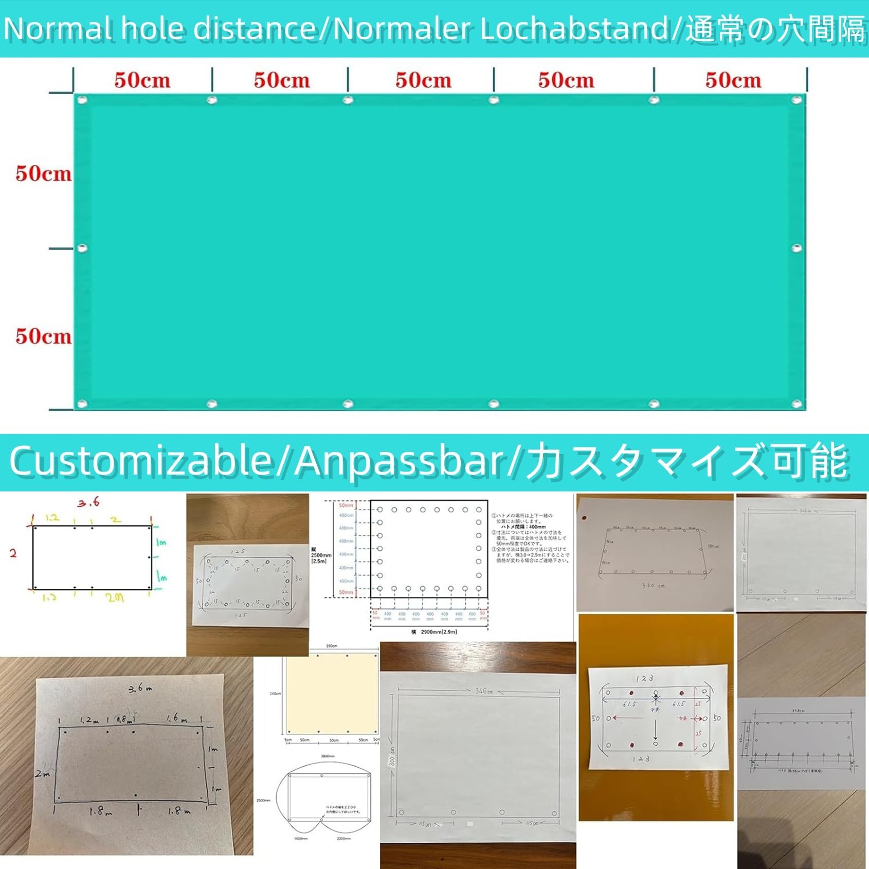 Schattierungsnetz mit Ösen inkl Befestigungsseile 160 x 420 cm,98% Uv Schutz Reißfest Wetterfest, Wasserdicht, Langlebiges, Sonnensegel Wasserabweisend Rechteckig,Für Balkon Garten, Dunkelgrau