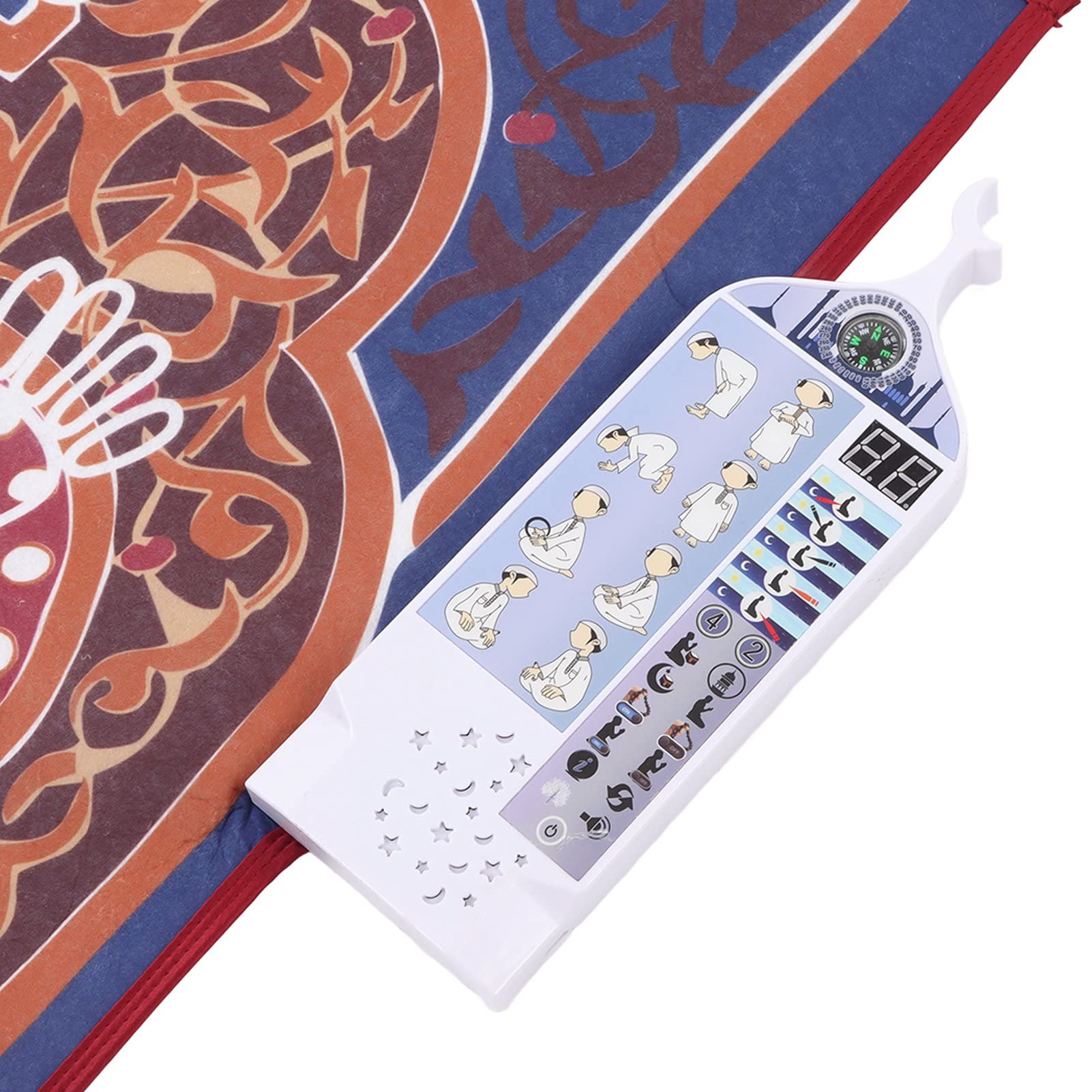Jiawu Tapis de Prière Musulman Interactif Électronique, Sensible au Toucher, D'enseignement Intelligent pour la Prière Éducative Islamique (F1)