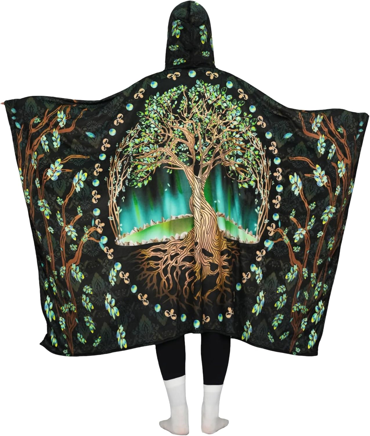 Hoodie Cloak Wearable Blanket Mothman Galaxies Oversized Blanket Hoodie