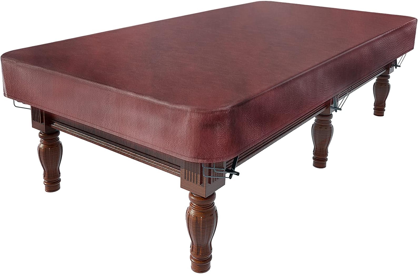 Pool Table Cover 8 Feet Leather/Brown/Waterproof Billiard