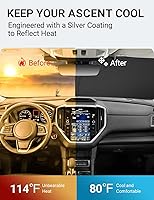 Vista 428 de Proadsy Parasol para parabrisas actualizado 2026, ajuste personalizado, Lexus NX 2022-2025 2026, 4 capas, plegable, protector de parasol frontal que