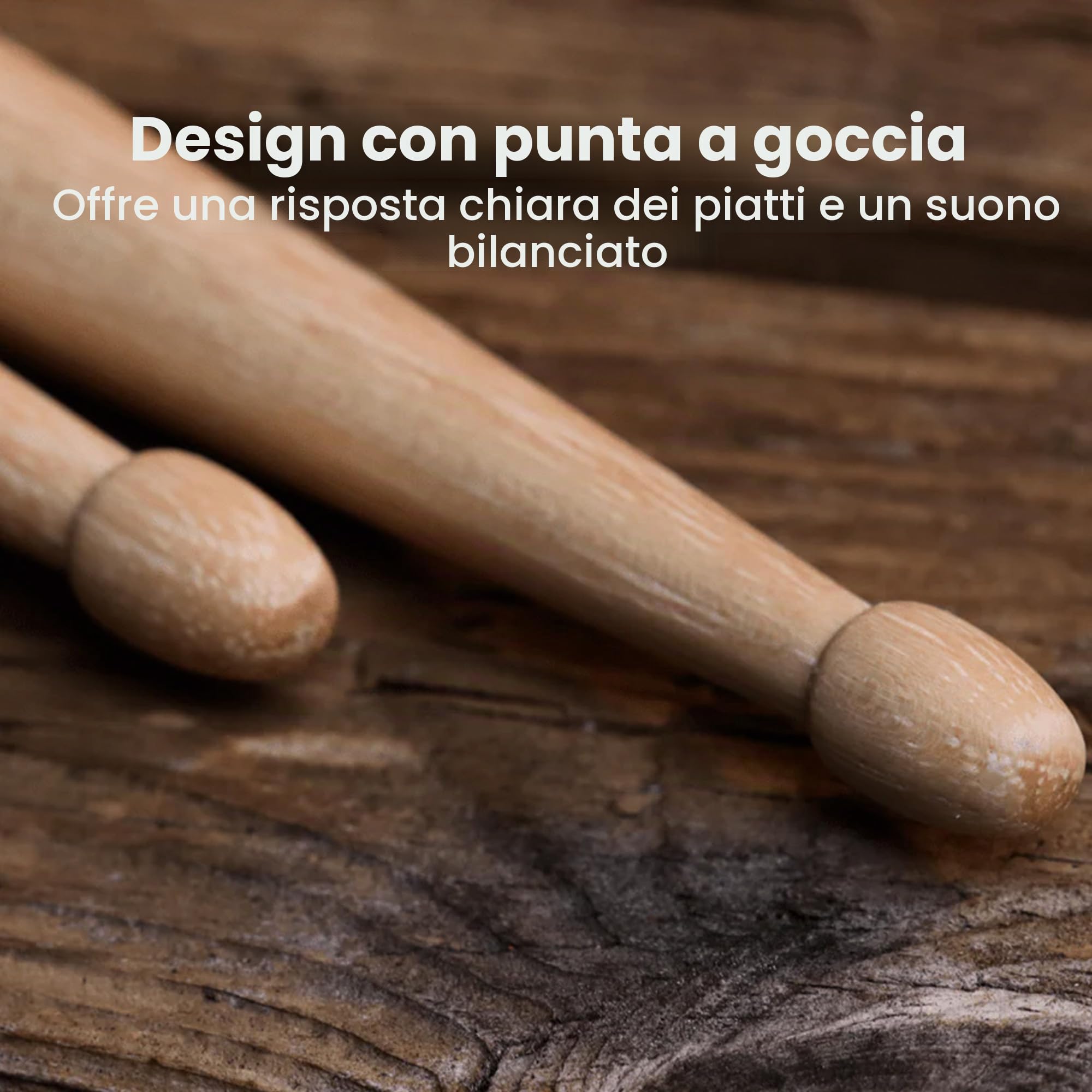 Vic Firth American Classic 5A Bacchette per batteria Hickory Punta legno 4 paia