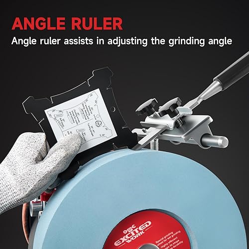 Miniatura 5 de Excited Work Sistema de afilado húmedo y seco refrigerado por agua de 10 pulgadas de dos direcciones 120RPM para cuchillos domésticos y herramientas