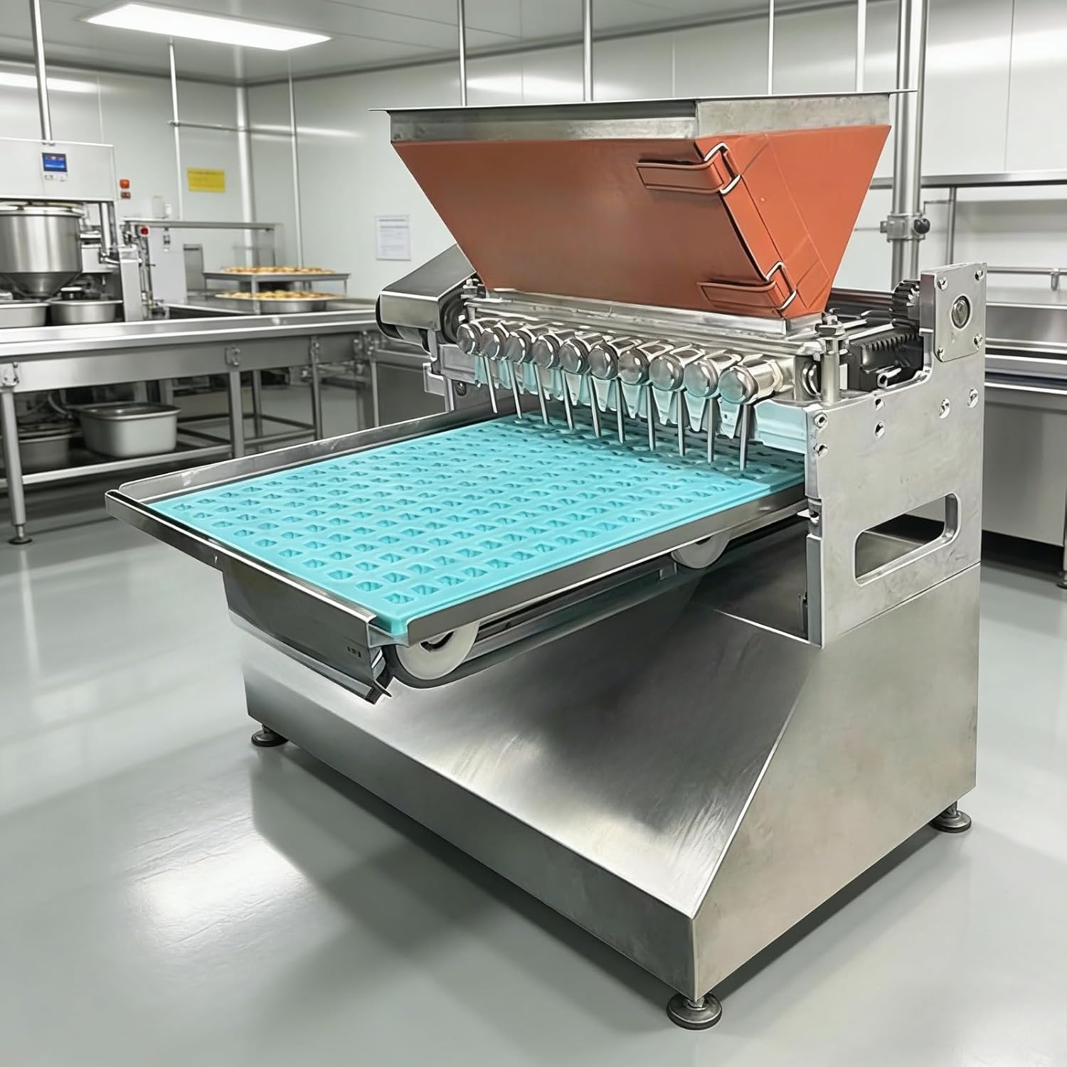 Commercial Candy Filling Machine Semi-Automatic Confectionery Tool with Precise Piston Pouring for Soft Hard Candies and Lollipops with Consistent Quality Standards