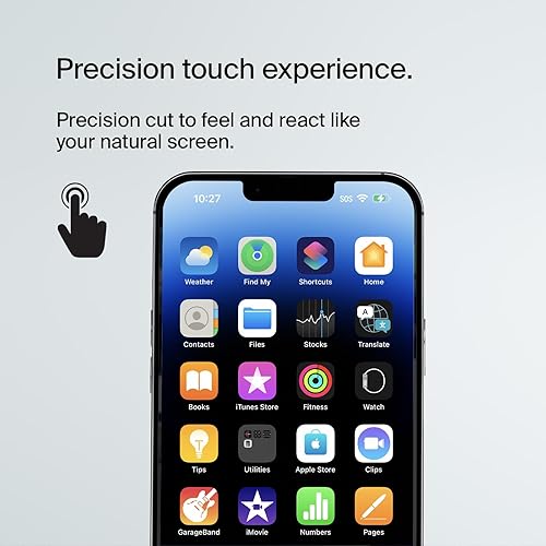 Miniatura 4 de Belkin TemperedGlass - Protector de pantalla Teated para iPhone 14 Pro Max, dureza 9H, resistente a los arañazos, con bandeja de fácil alineación