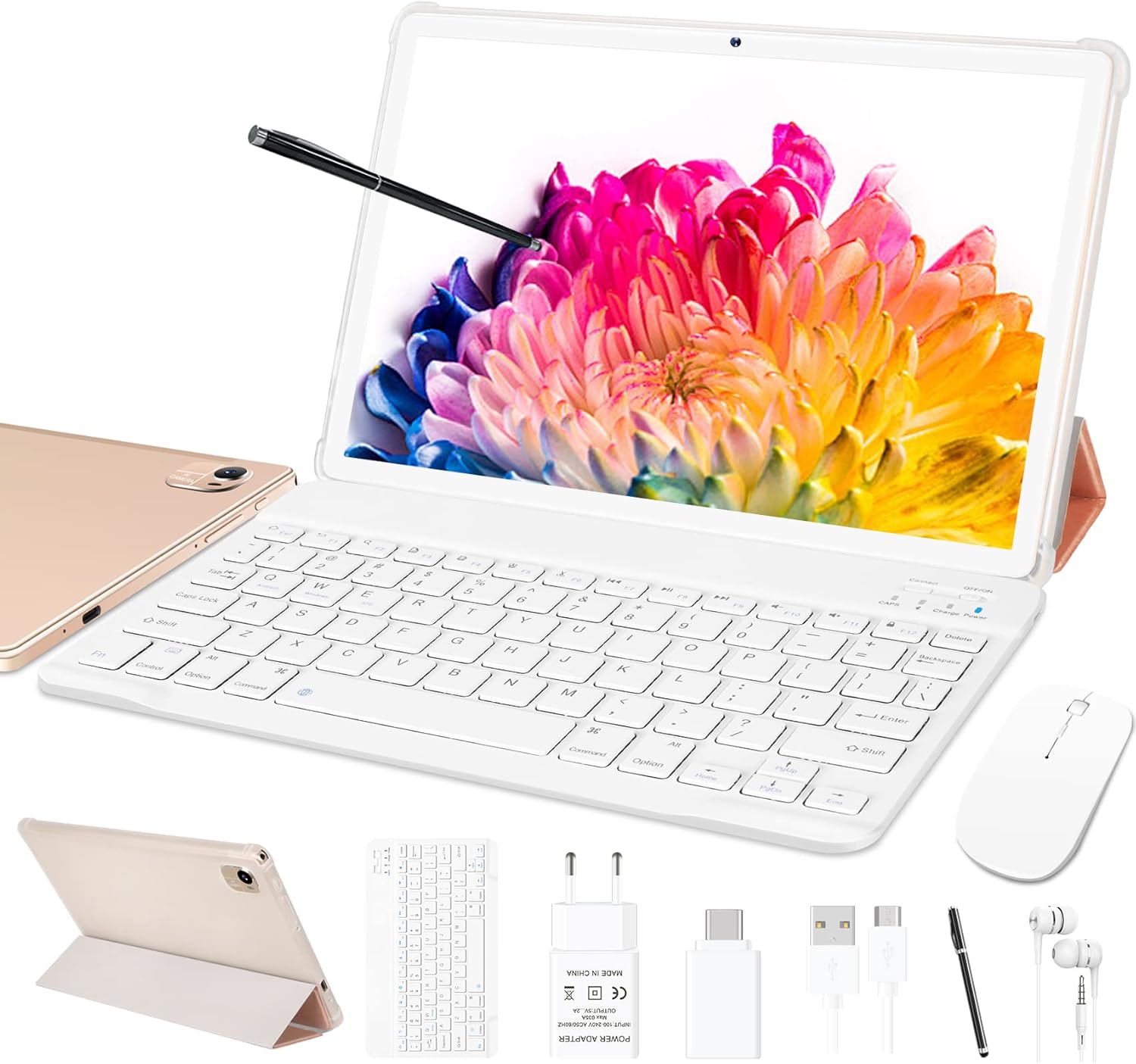 FACETEL Tablet 10 Pollici Android Tablet con Octa-Core, 4 GB + 64 GB (TF 128GB) | 8000mAh | FHD | Doppia Camera 5 MP + 8 MP | Bluetooth | WiFi | Tablet con Tastiera e Penna Tablet in Offerta, Green FACETEL Tablet 10 Pollici Android Tablet con Octa-Core, 4 GB + 64 GB (TF 128GB) | 8000mAh | FHD | Doppia Camera 5 MP + 8 MP | Bluetooth | WiFi | Tablet con Tastiera e Penna Tablet in Offerta, Green