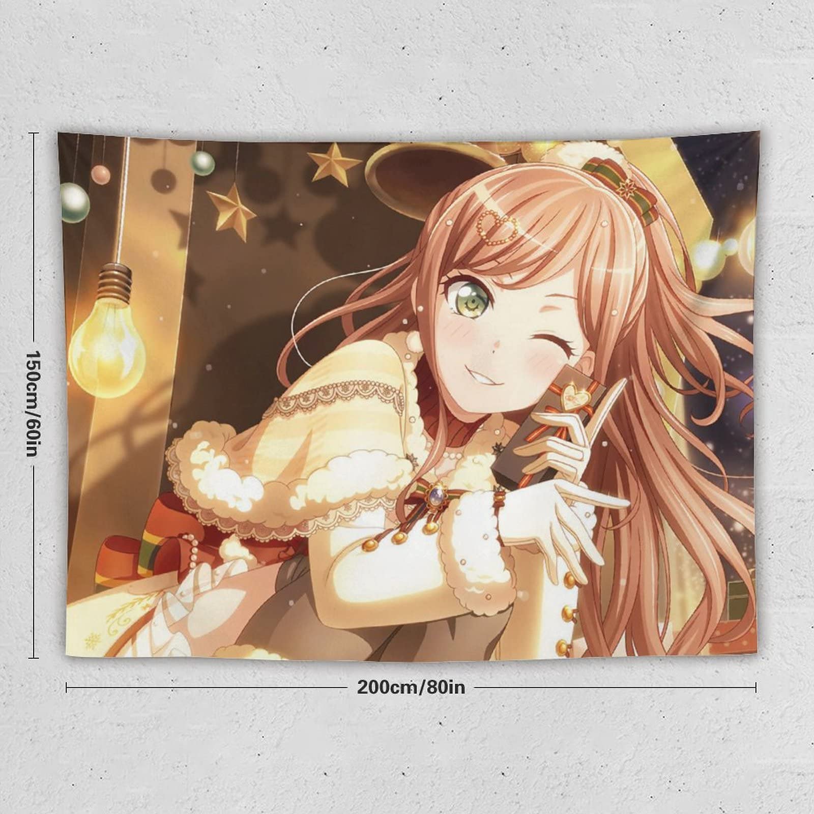 Amazon.co.jp: バンドリ！今井 リサ タペストリー かわいいアニメ柄 壁