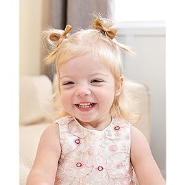 Jollybows 60PCS 2 Inches Baby Girls Hair Bows Ties Mini Boutique Elastic Hair Rubber Ribbon Hair Band Accessories for Kids Toddlers Infants (60 PCS)