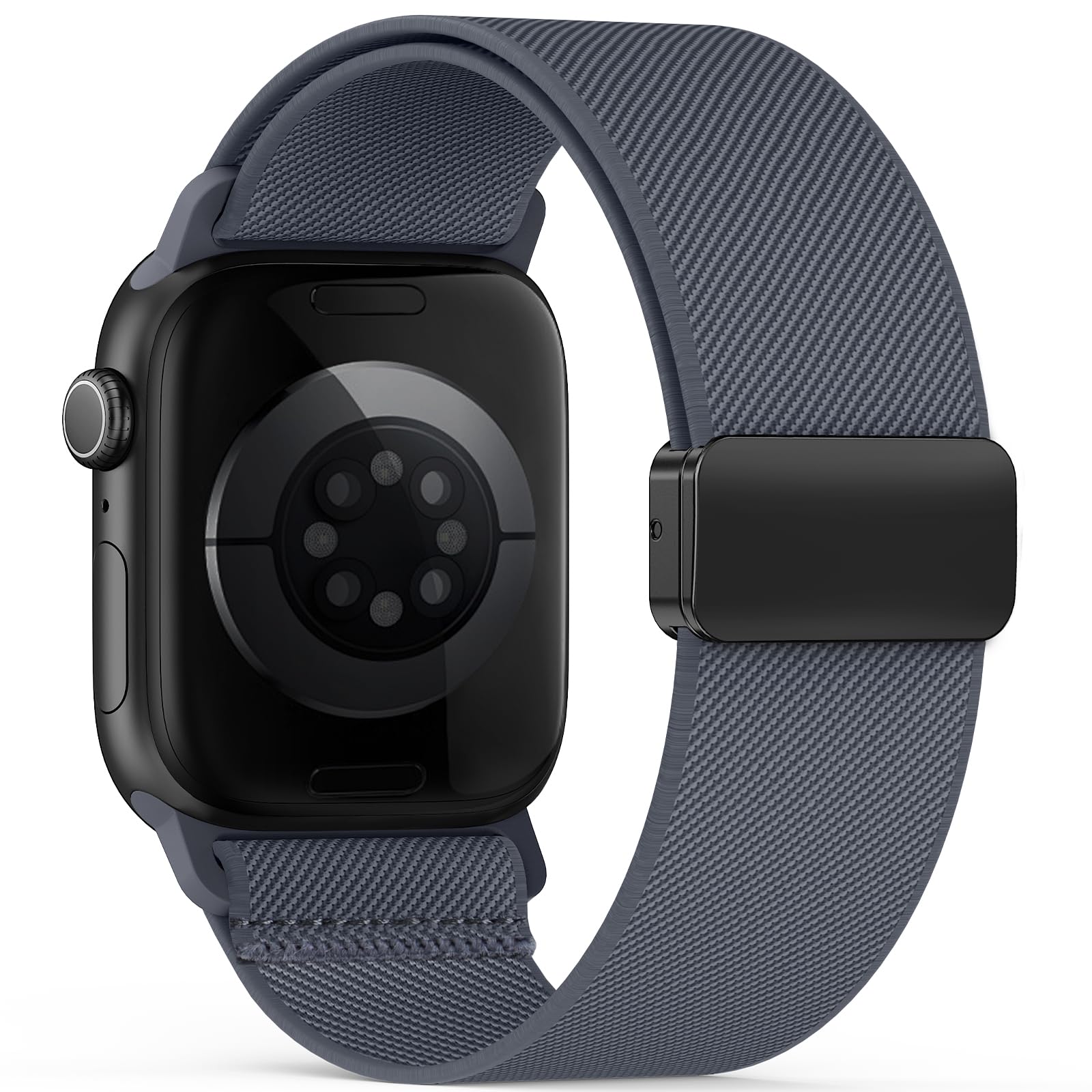 Yoohoo Elastisch Armband für Apple Watch Armband 40mm 42mm 44mm 46mm 41mm 45mm 38mm 49mm,Nylon Stoff Band Sport Strap Damen Herren für iWatch Series 11 10 9 8 7 6 5 4 3 SE/2 Ultra/Ultra 2/3
