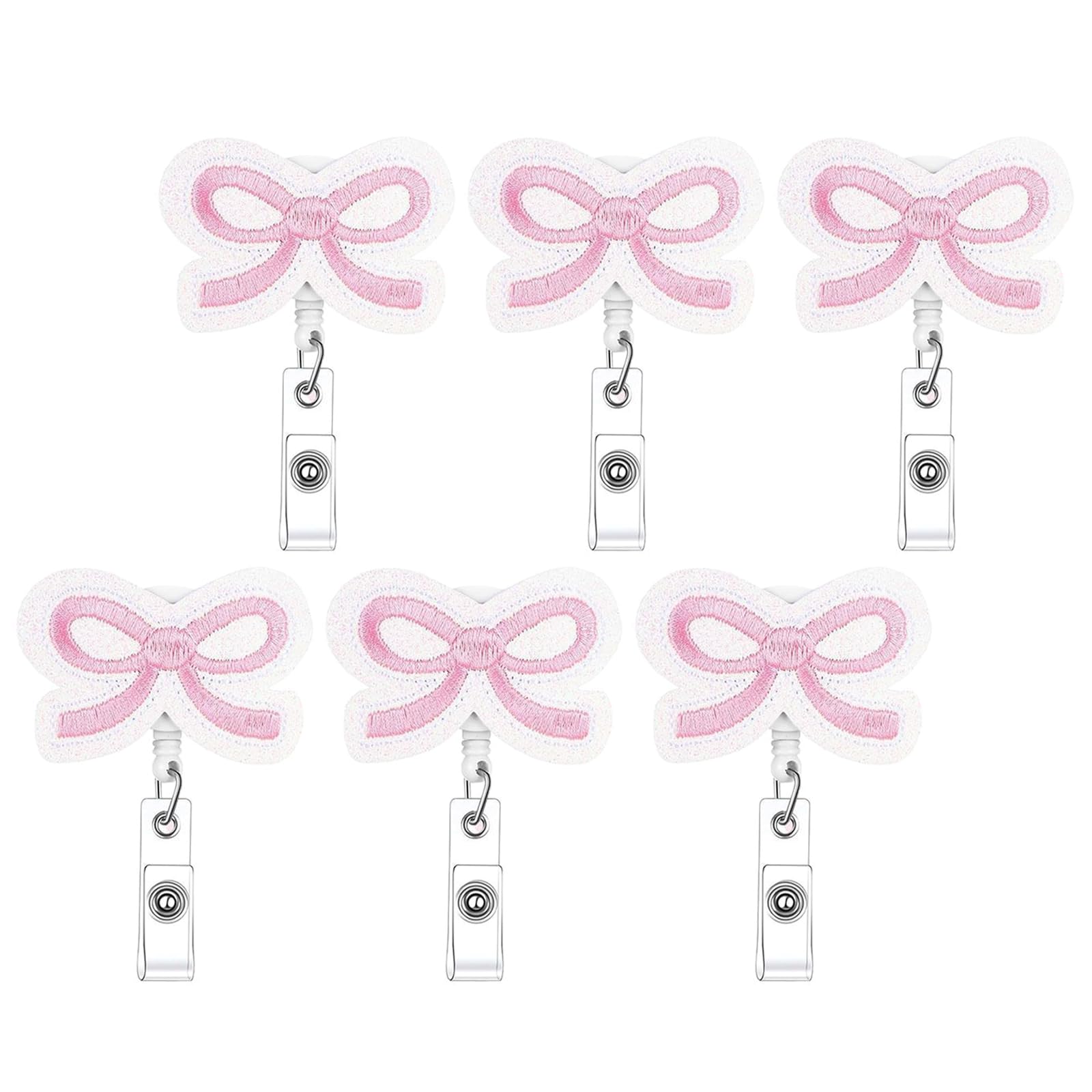 Buxuaaaa B Uxuaaaa Decorative Nursing Adges Holders 6 Unique Owknot Shape Sturdy Polyester Thread Large Weight Capacity Polyester Thread Clip