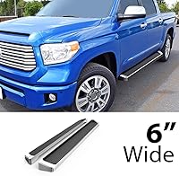 Vista 2 de APS, estribos estilo barras Nerf compatibles con Toyota Tundra 2007-2021 CrewMax (barras laterales de escalones laterales)