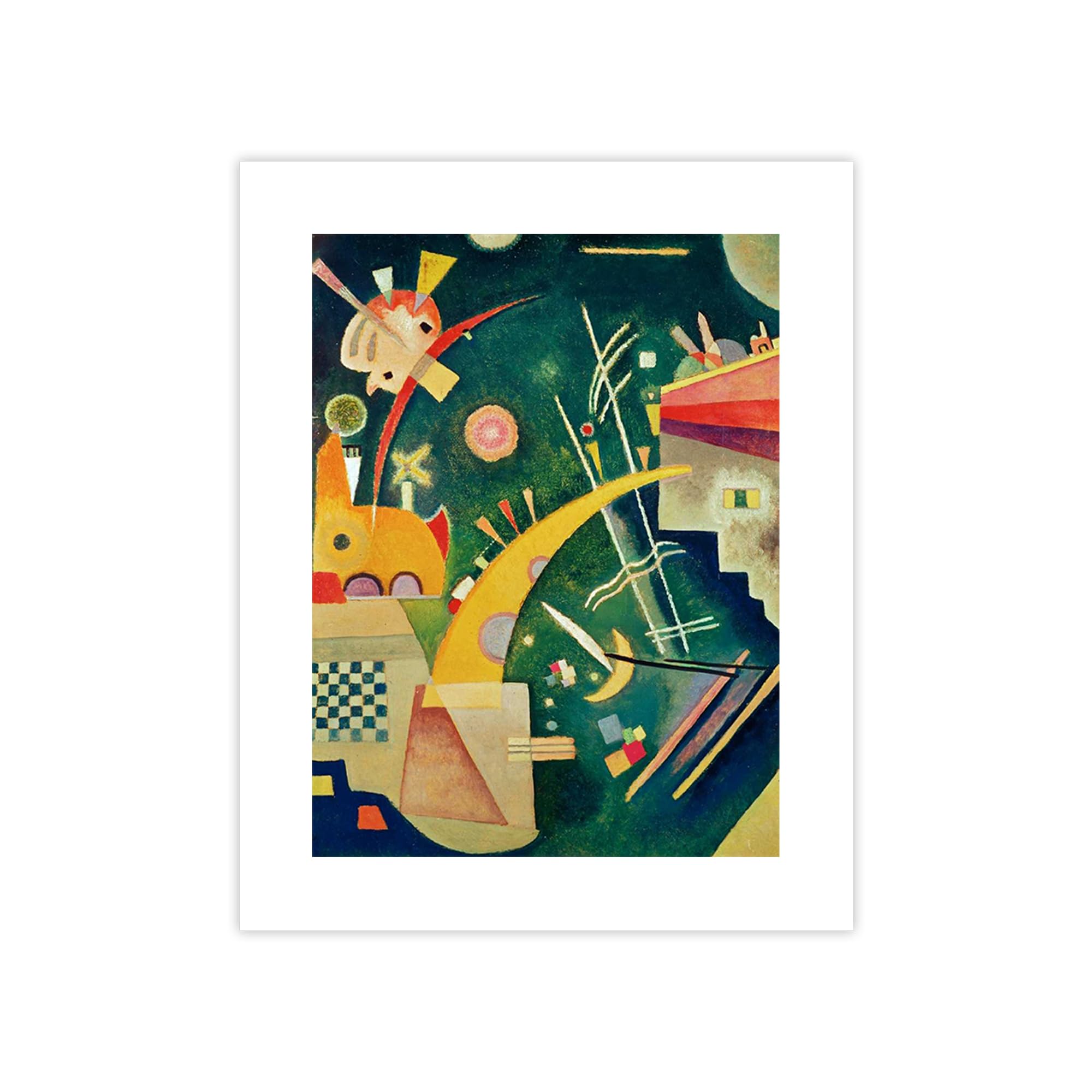 Poster Wassily Kandinsky Hornform grand format pour réveiller la décoration murale d'un bureau