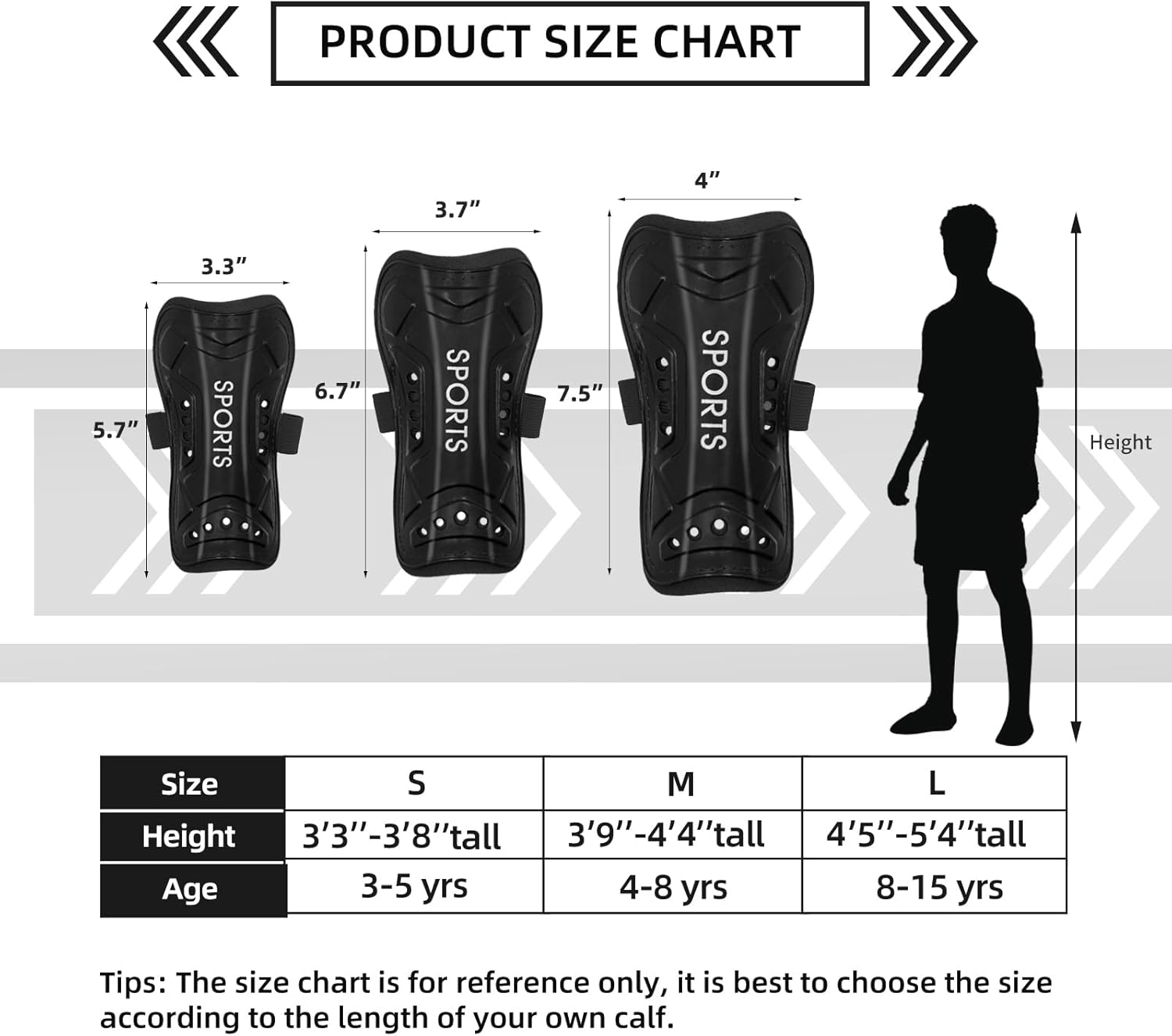 Soccer Shin Guards for Kids Youth, Shin Pads and Long Soccer Socks for 3-15 Years Old Boys Girls Toddler Children Teenagers, Soccer Equipment for Football Games - Image 6