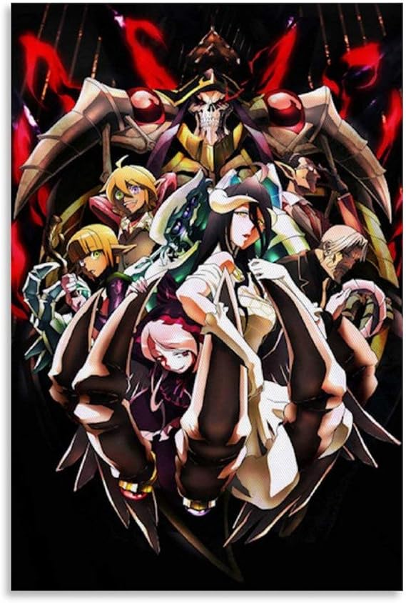 HFDRF Anime Rubedo Overlord Canvas Art Poster and Wall Art Picture ...