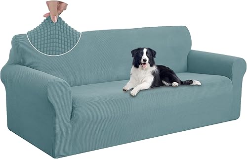 Miniatura 277 de U-NICE HOME Funda elástica para sofá de 2 plazas, funda protectora de muebles para sofá de 2 plazas, apta para mascotas (sofá biplaza, beige)