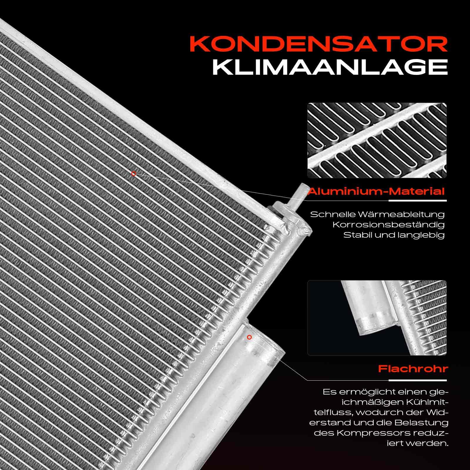 Frankberg Kondensator Klimaanlage 80110TV1E01 | Kompatibel mit Civic IX FK, Civic IX Tourer FK, Civic IX Stufenheck FB