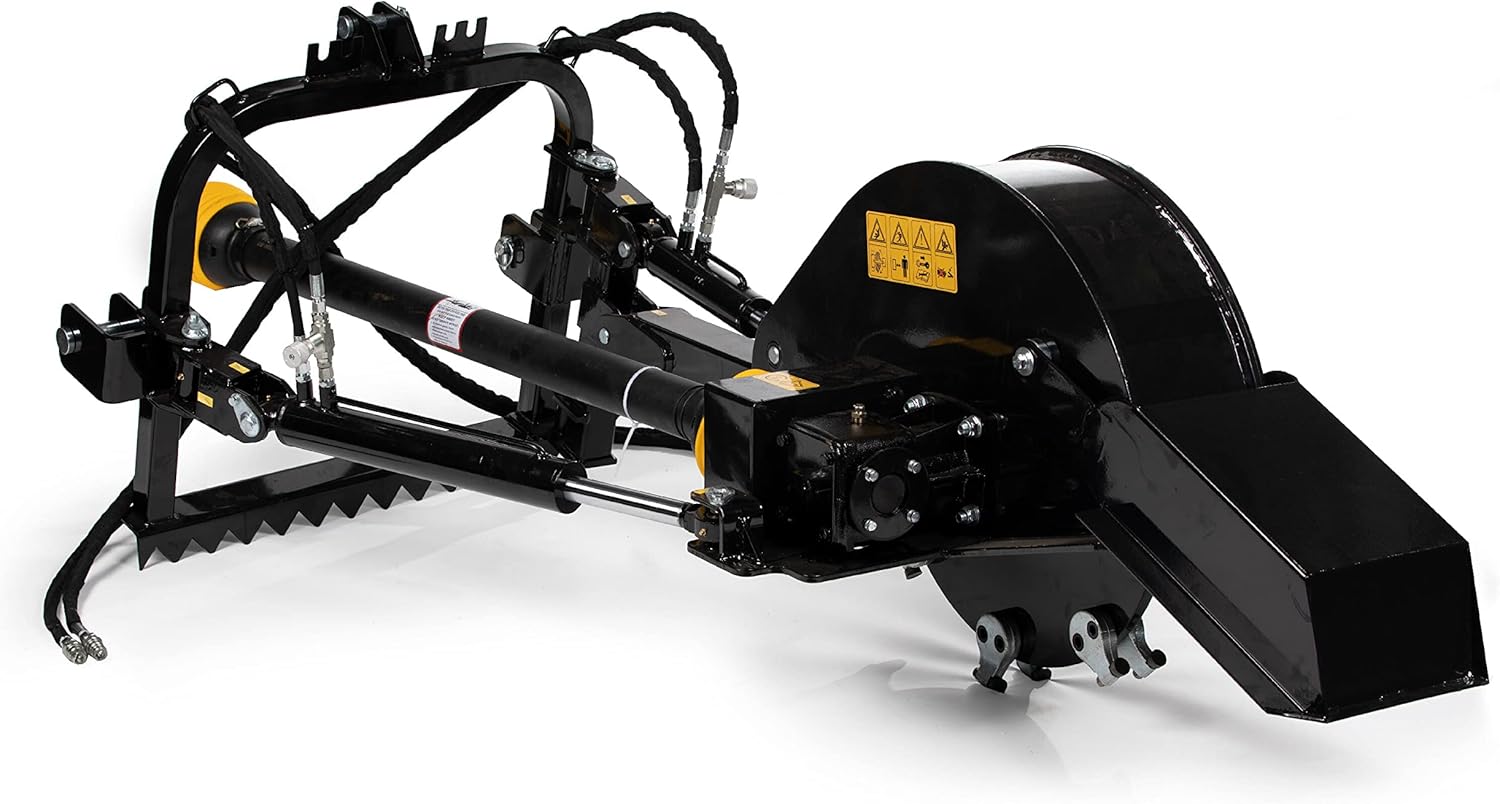 Titan Attachments PTO Stump Grinder 24" Cutting Wheel, Fits 3 Point, Cat 1 and 2 : Patio, Lawn & Garden