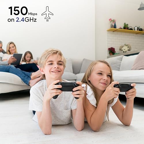 Vista 13 de EDUP Adaptador USB Bluetooth WiFi para PC, adaptador Bluetooth 4.0, adaptador de red Nano USB inalámbrico 2.4Ghz 150Mbps, solo compatible con Azul